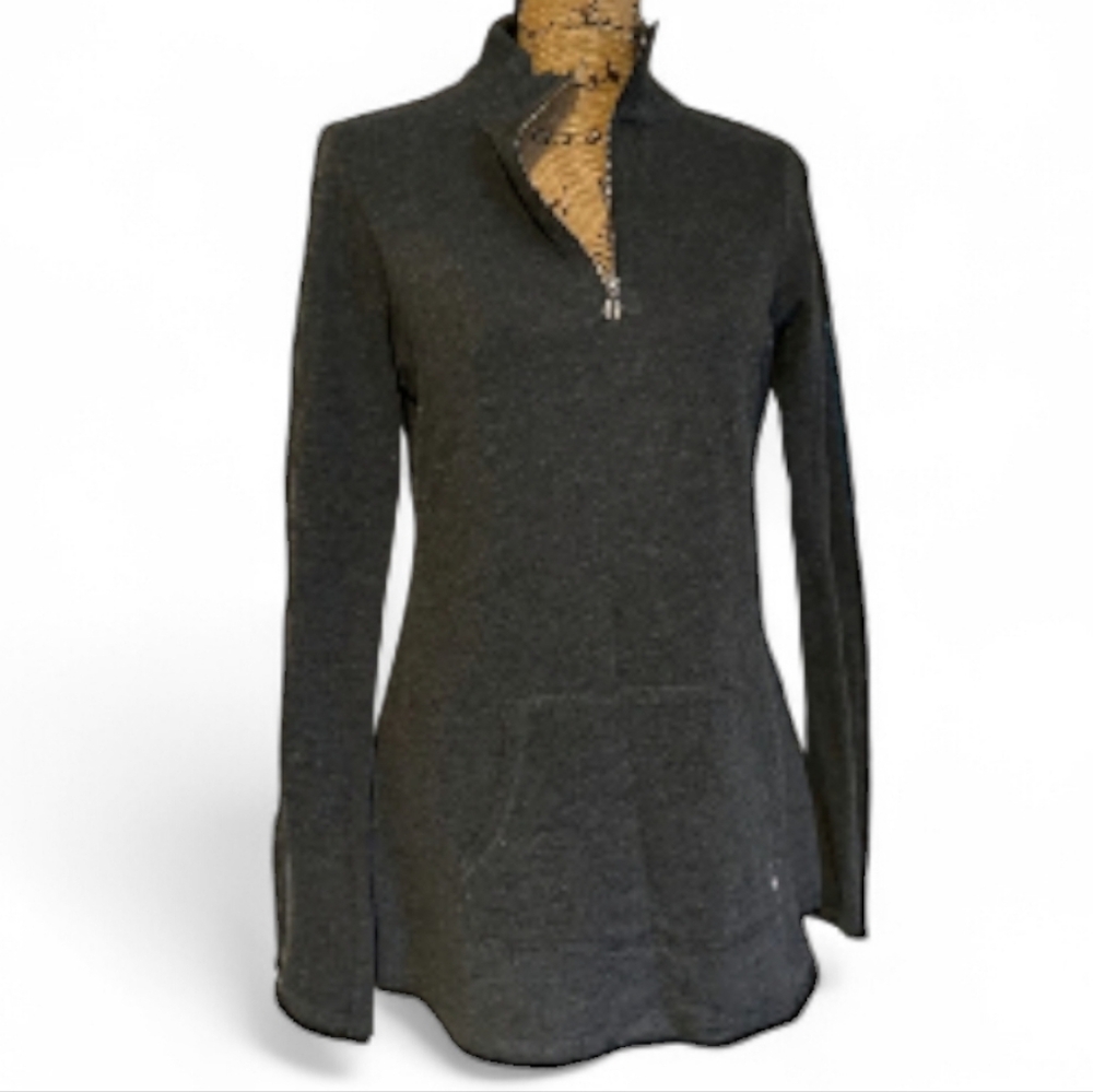 Victorias secret Gray Pullover Shirt 1/4 Zip Womens SZ Medium